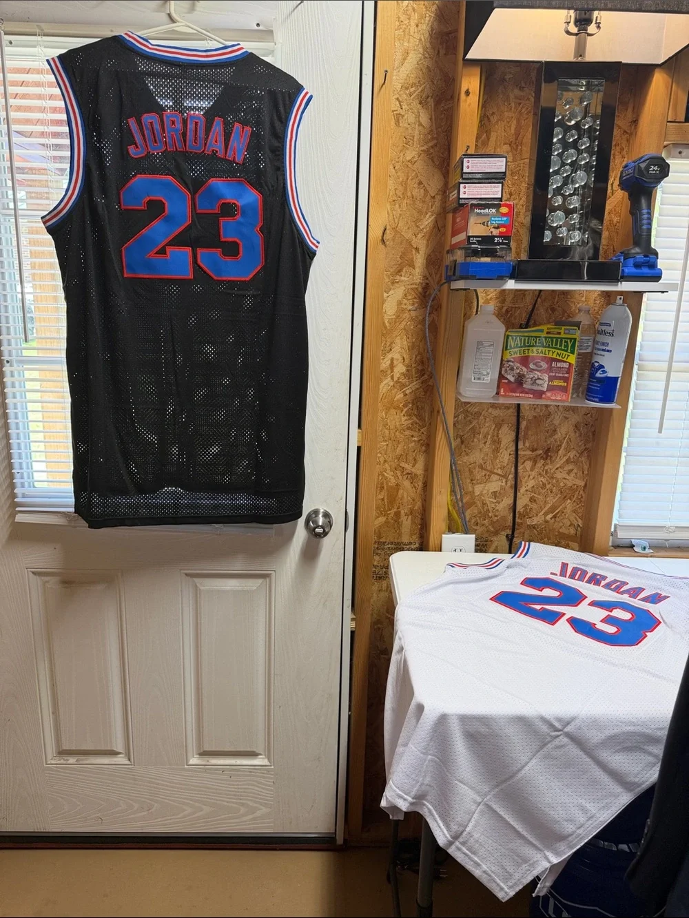 Jordan Black/White Jersey with Blue and Red Trim ( XXXL)